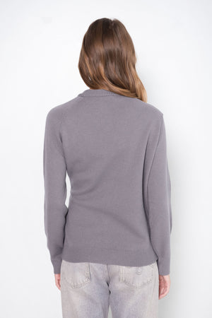 TIBI - Airy Extrafine Wool Blair Pullover, Grey