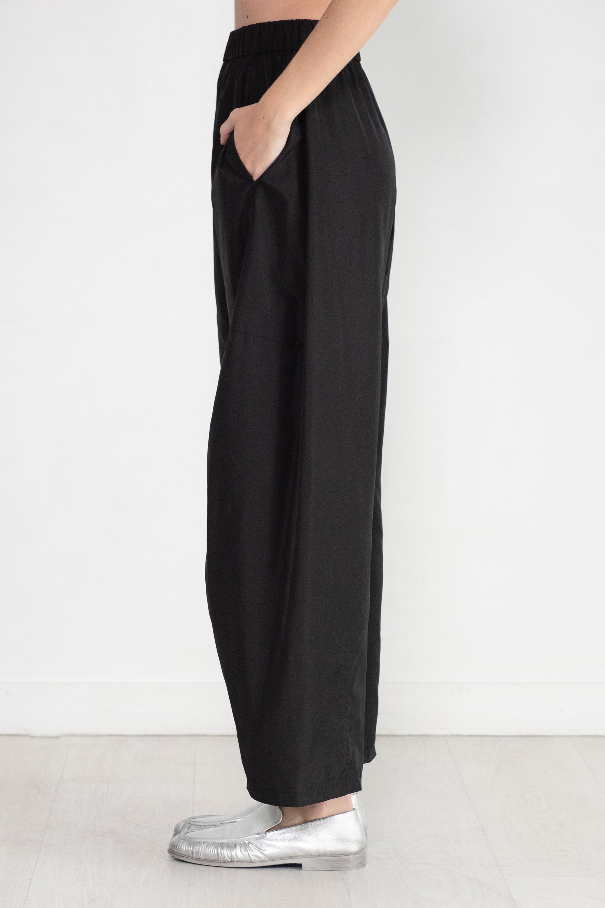 TIBI - Italian Sporty Nylon Winslow Pant, Black