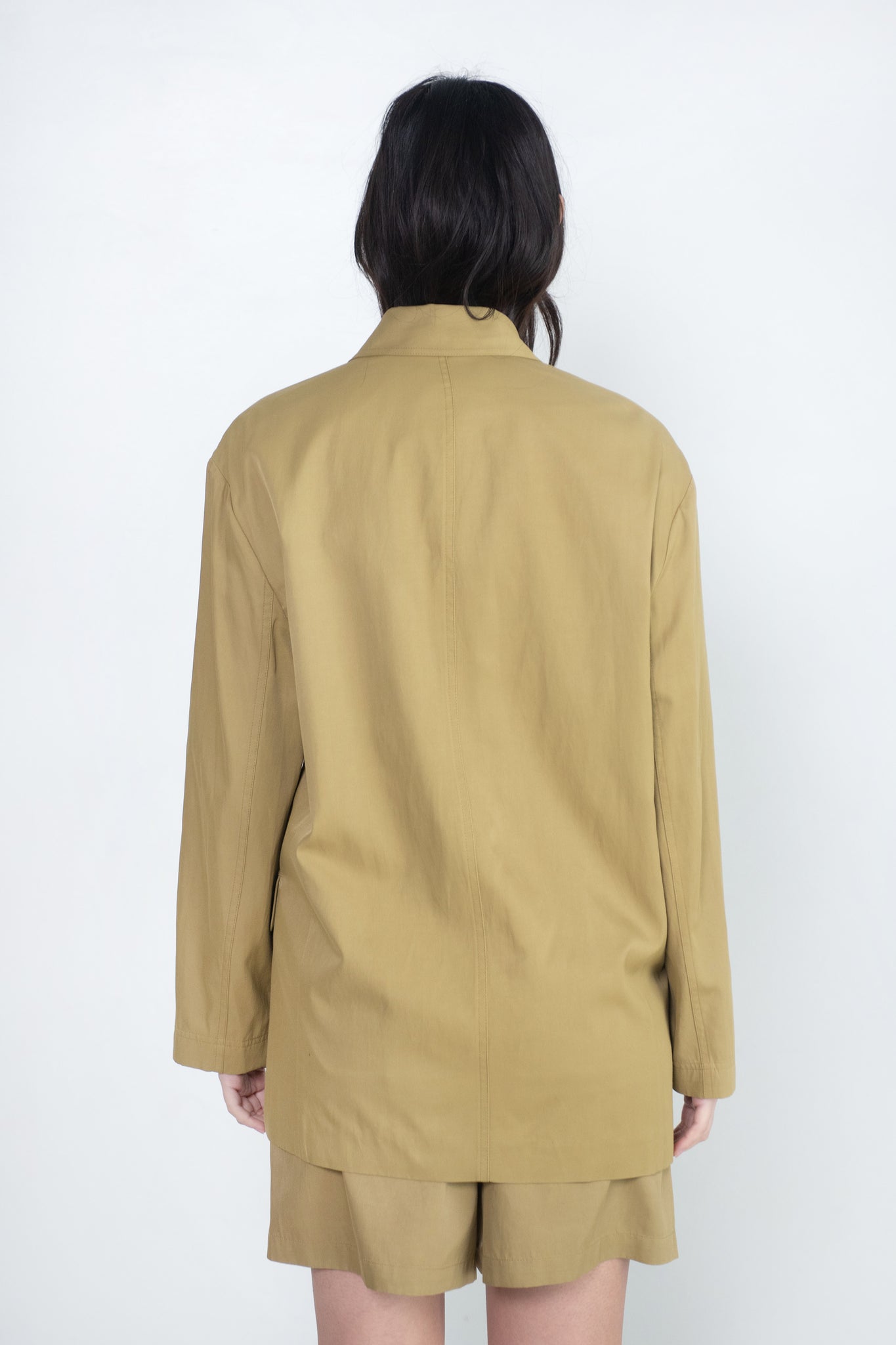 TIBI - Drapey Suiting Liam Blazer, Cumin