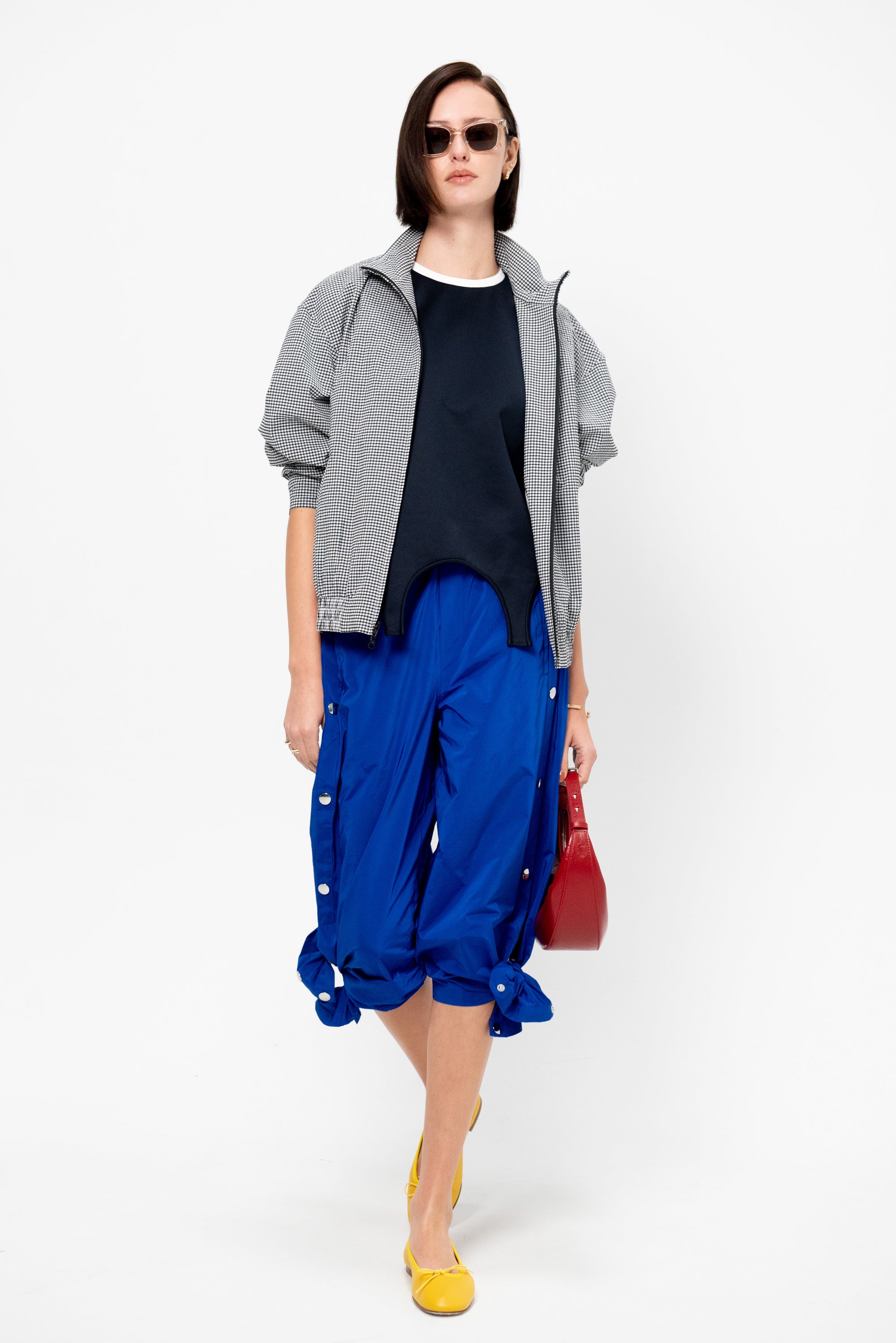 Nylon Snap Pull On Jogger - Short