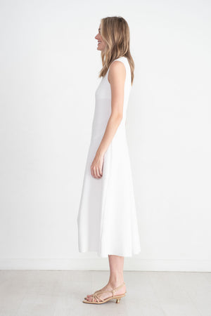 TIBI - Boucle Knit Sculpted Dress, White