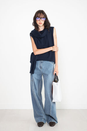 TIBI - Feather Weight Cashmere Tunic, Navy