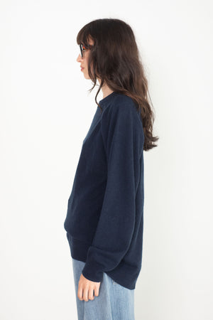 TIBI - Feather Weight Cashmere Tunic, Navy