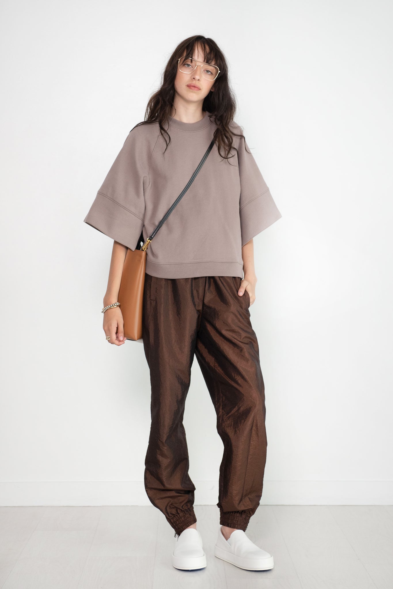 Tibi nylon 2025 joggers