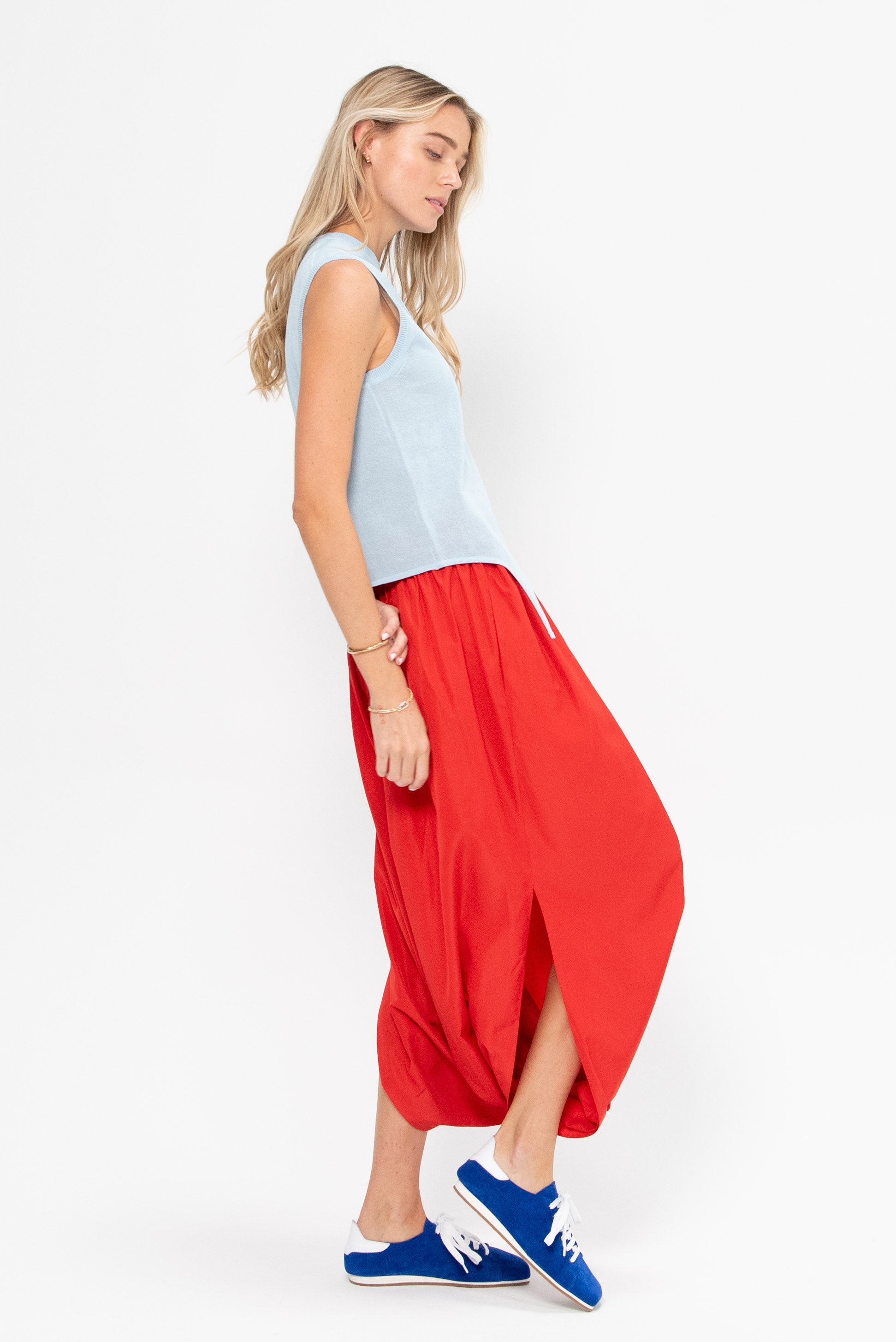 Sleeveless Sweater Crispy, Baby Blue