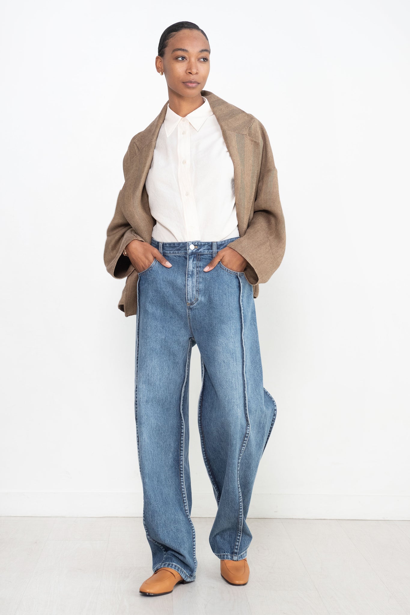 Tibi denim sales jacket