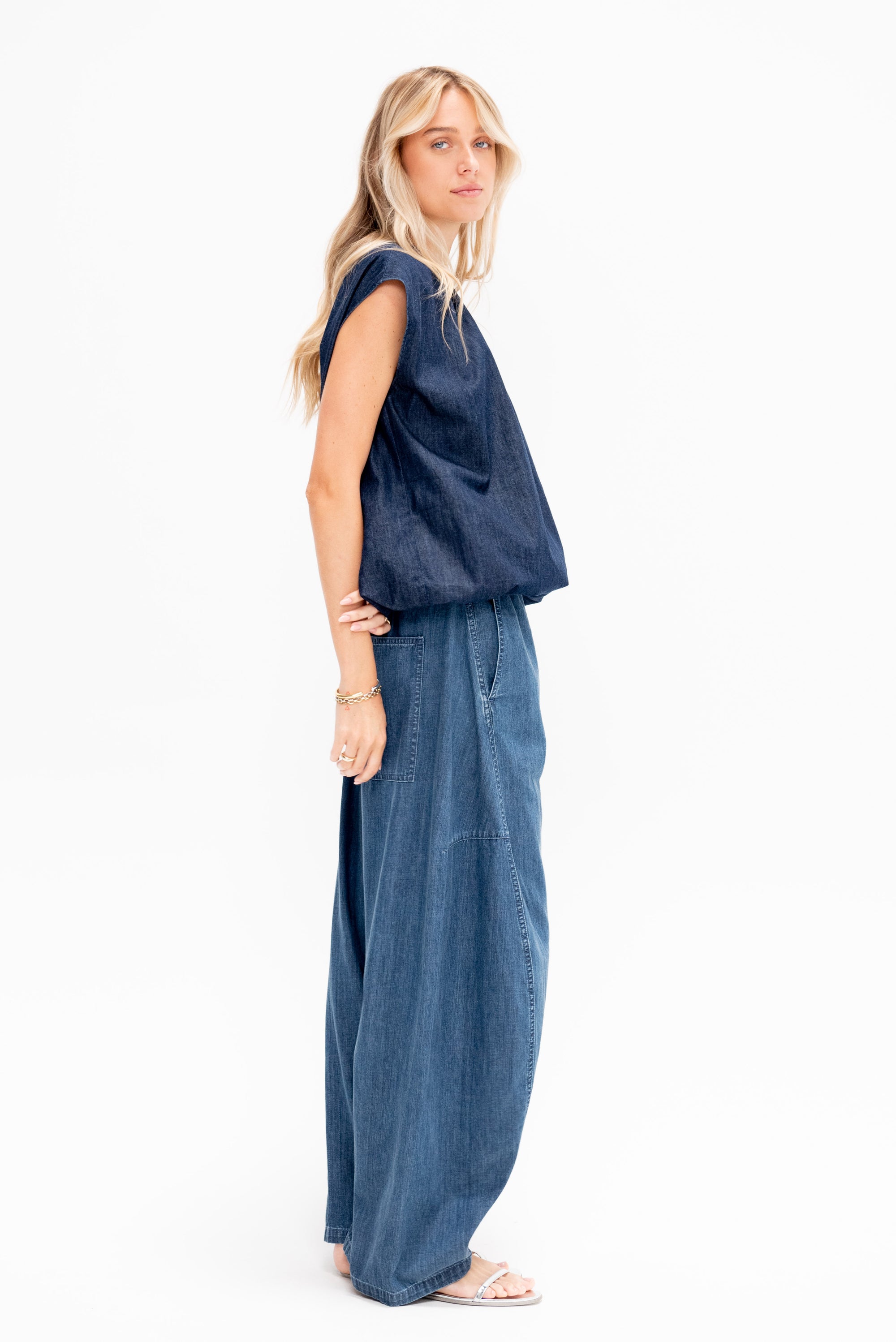 Summer Denim Classic Wash Winslow Pant - Short, Classic Blue
