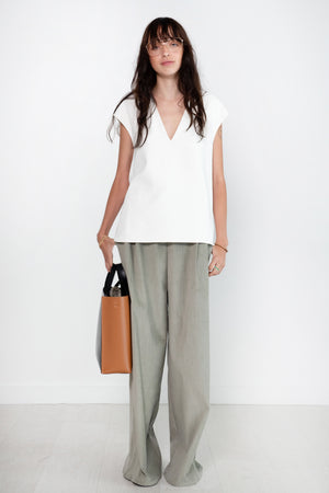 TIBI - Chalky Drape Handkerchief Top, White