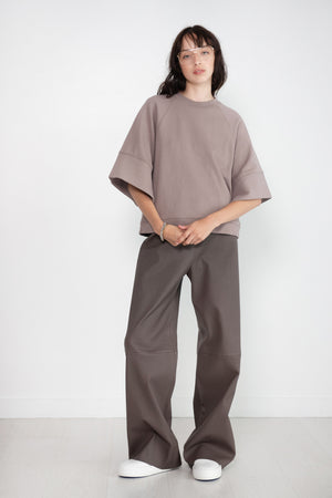 TIBI - Crewneck Easy Sweatshirt, Cement