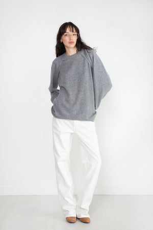TIBI - Feather Weight Cashmere Tunic, Heather Grey