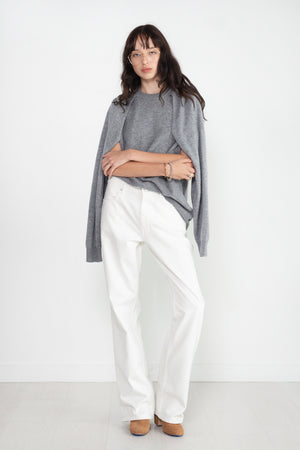 TIBI - Feather Weight Cashmere Tunic, Heather Grey