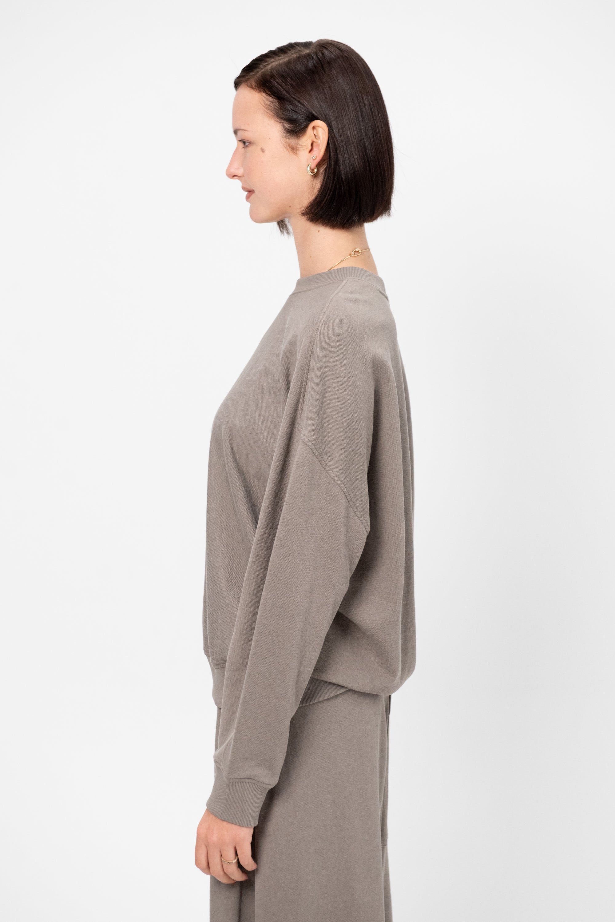 Light Weight Sweatshirting Crewneck Sweatshirt