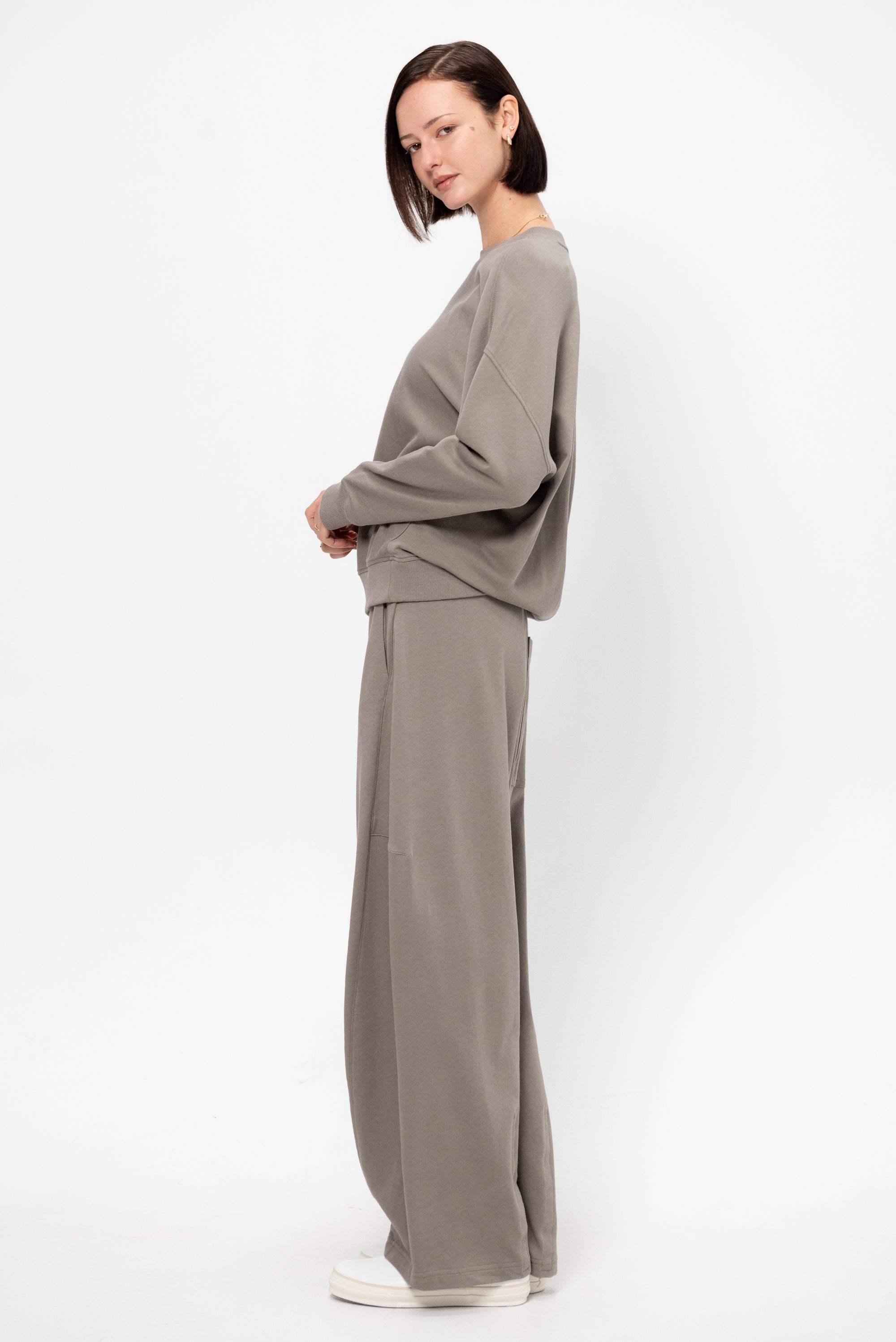 Light Weight Sweatshirting Crewneck Sweatshirt