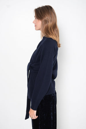 TIBI - Airy Extrafine Wool Blair Pullover, Navy