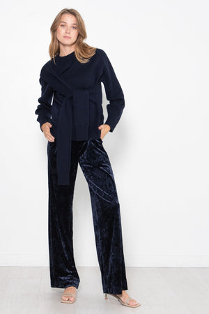 TIBI - Airy Extrafine Wool Blair Pullover, Navy