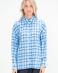 Otis Check Oversized Shirt, Blue Multi