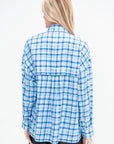 Otis Check Oversized Shirt, Blue Multi