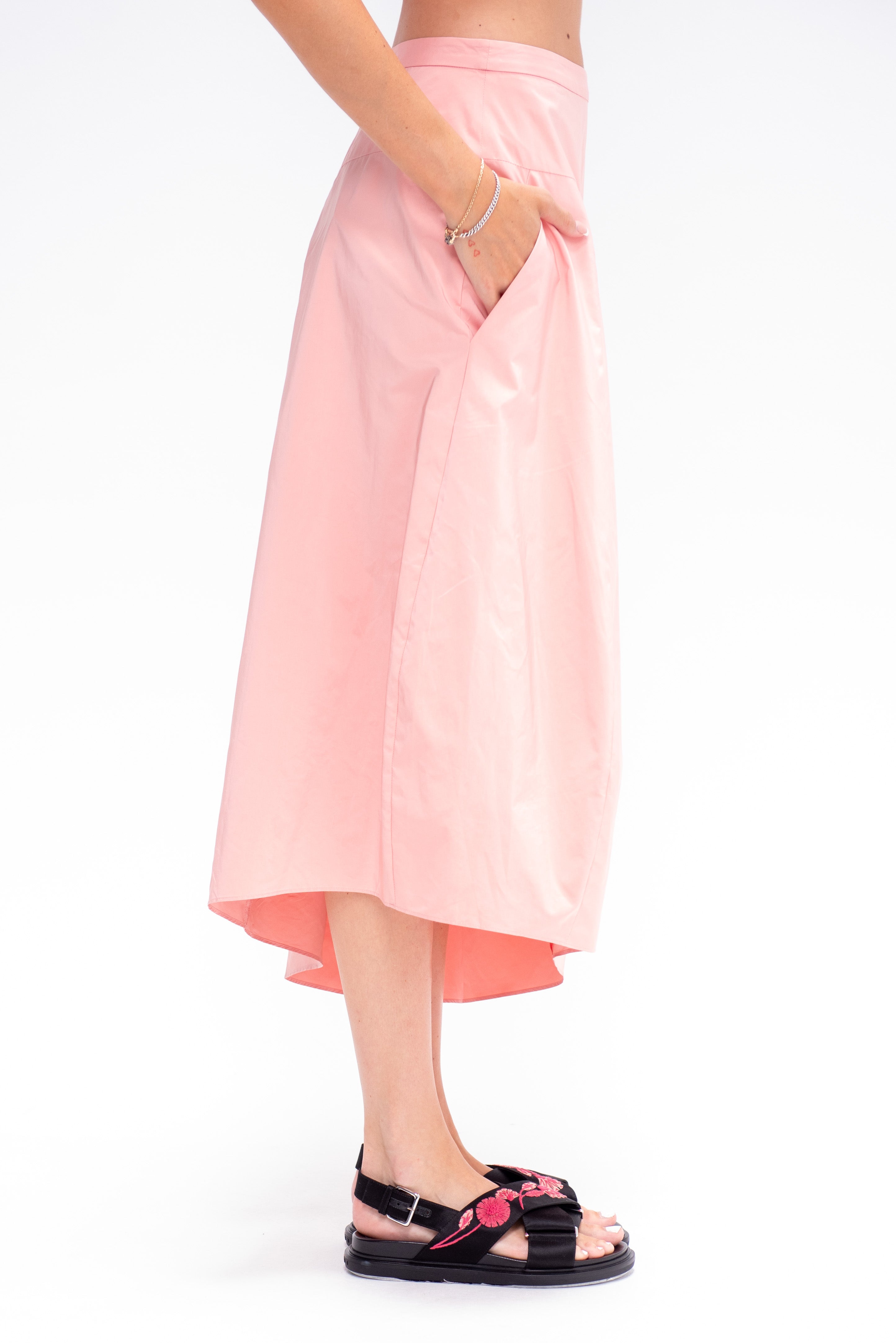 Tibi Nylon Asymmetrical Balloon Skirt - Short – Kick Pleat