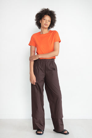 TIBI - T-Shirt Program Cropped BB Tee, Poppy Red