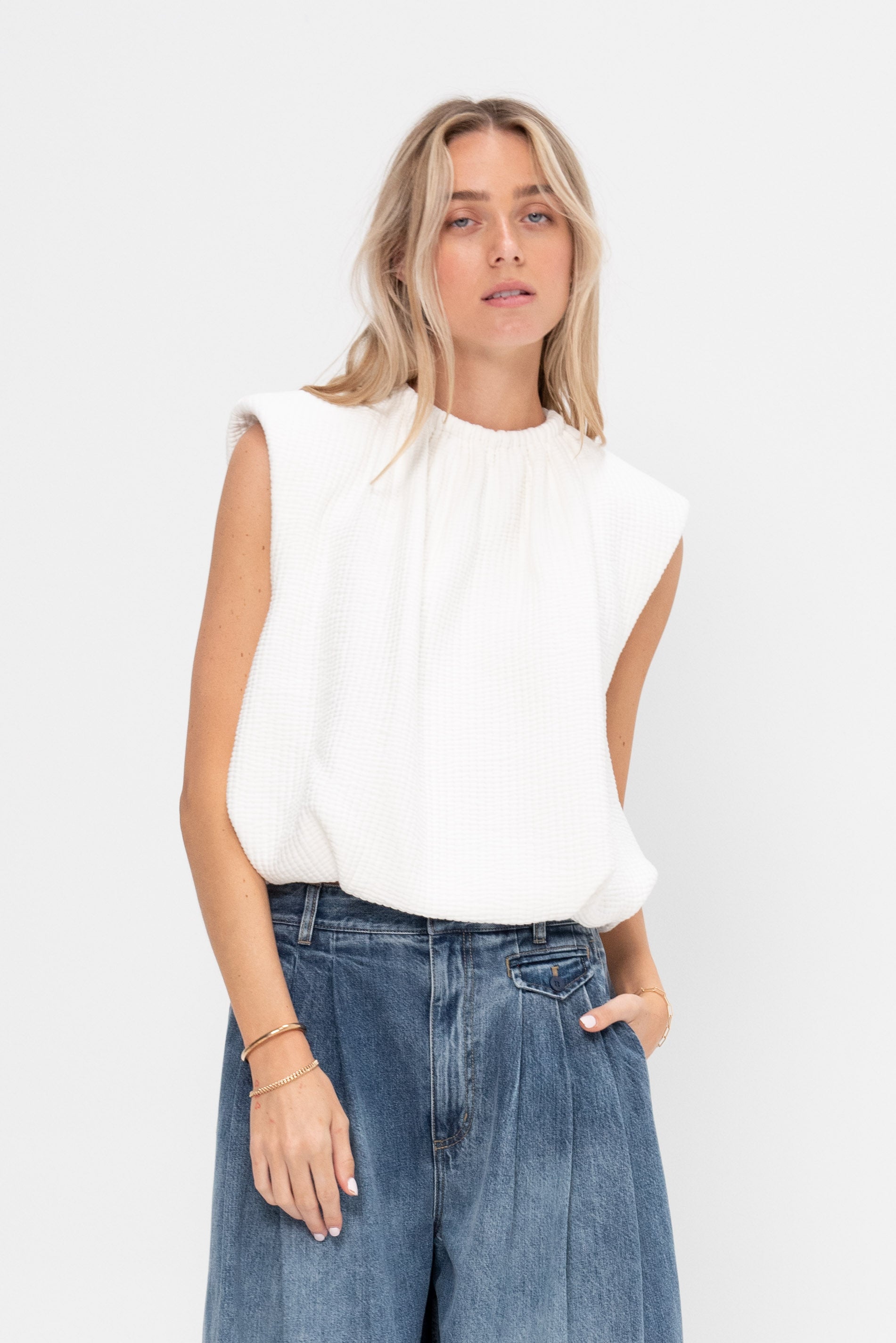 tibi white blouse