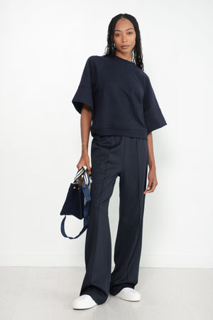 TIBI - Active Knit Scottie Jogger, Navy