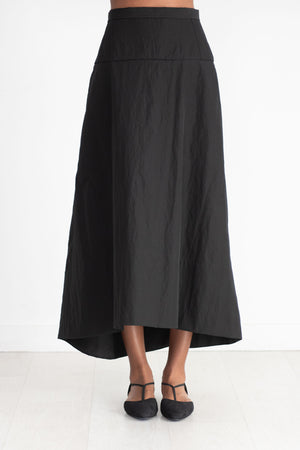 TIBI - Schema Sculpted Midi Skirt, Black
