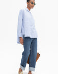 TIBI - Selvage Denim Alec Slouch Jean, Dark Denim