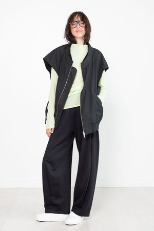 TIBI - Skinlike Mercerized Wool Soft Sheer Pullover, Pale Lime