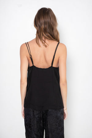 TIBI - Lace Slip Cami, Black