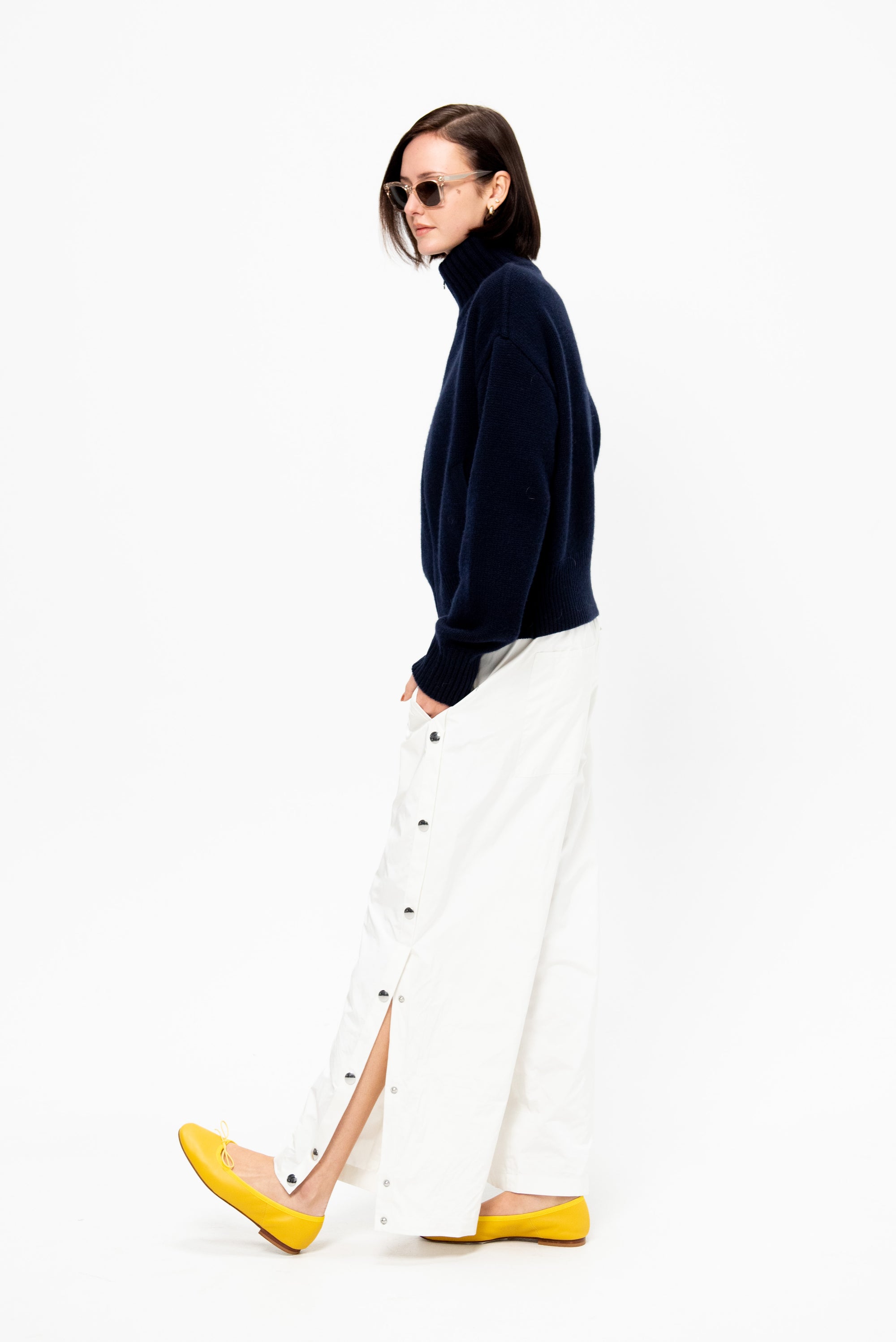 Nylon Snap Pull On Jogger - Short