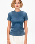 Stretch Denim Baby T-Shirt, Classic Wash
