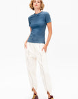 Stretch Denim Baby T-Shirt, Classic Wash