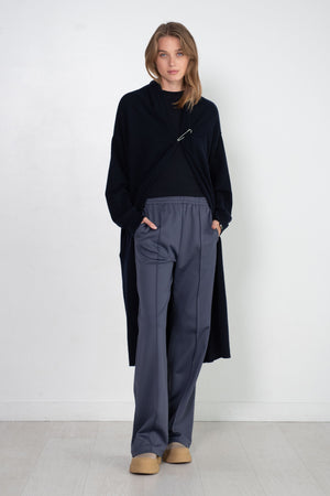 TIBI - Active Knit Scottie Jogger, Navy Fog