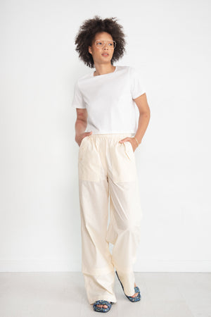 TIBI - T-Shirt Program Cropped BB Tee, White