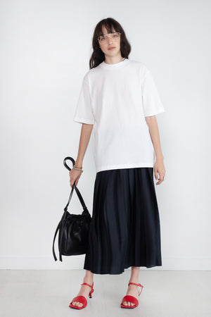 TIBI - Mock Neck Unisex T-Shirt, White
