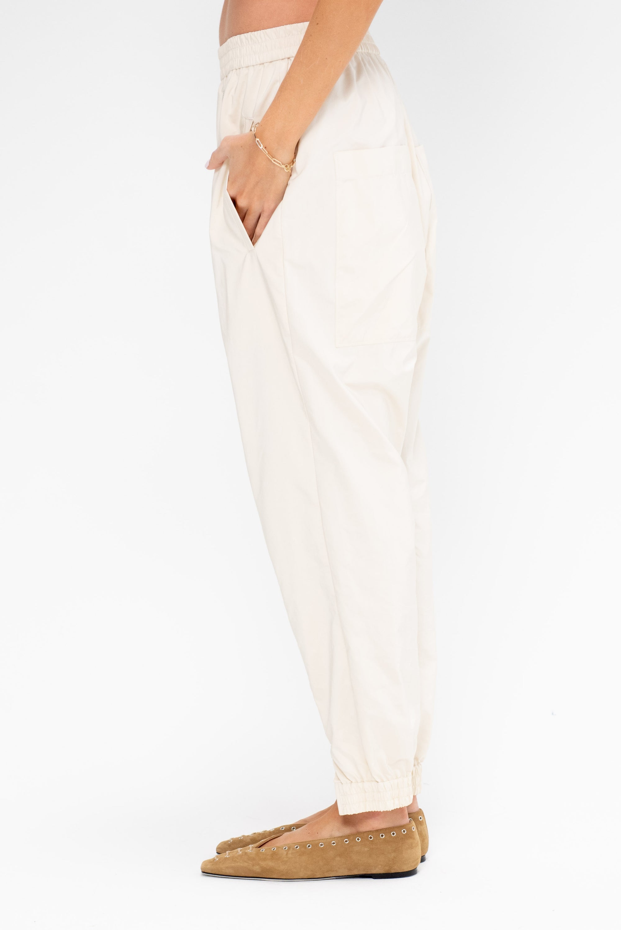 Nylon Zipper Jogger - Short