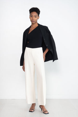 Totême - One-Shoulder Ribbed Top, Black