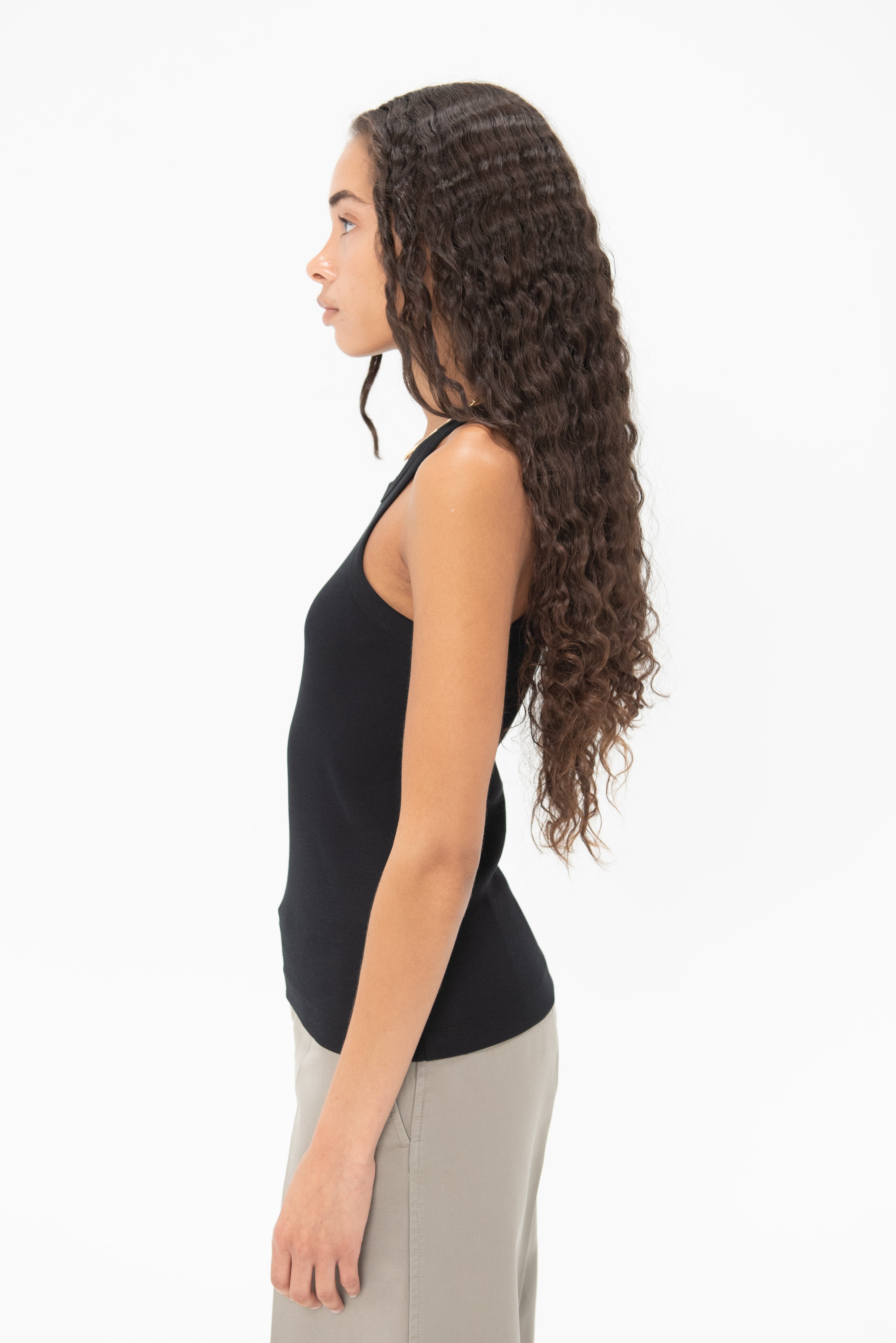 Toteme Curved Rib Tank – Kick Pleat