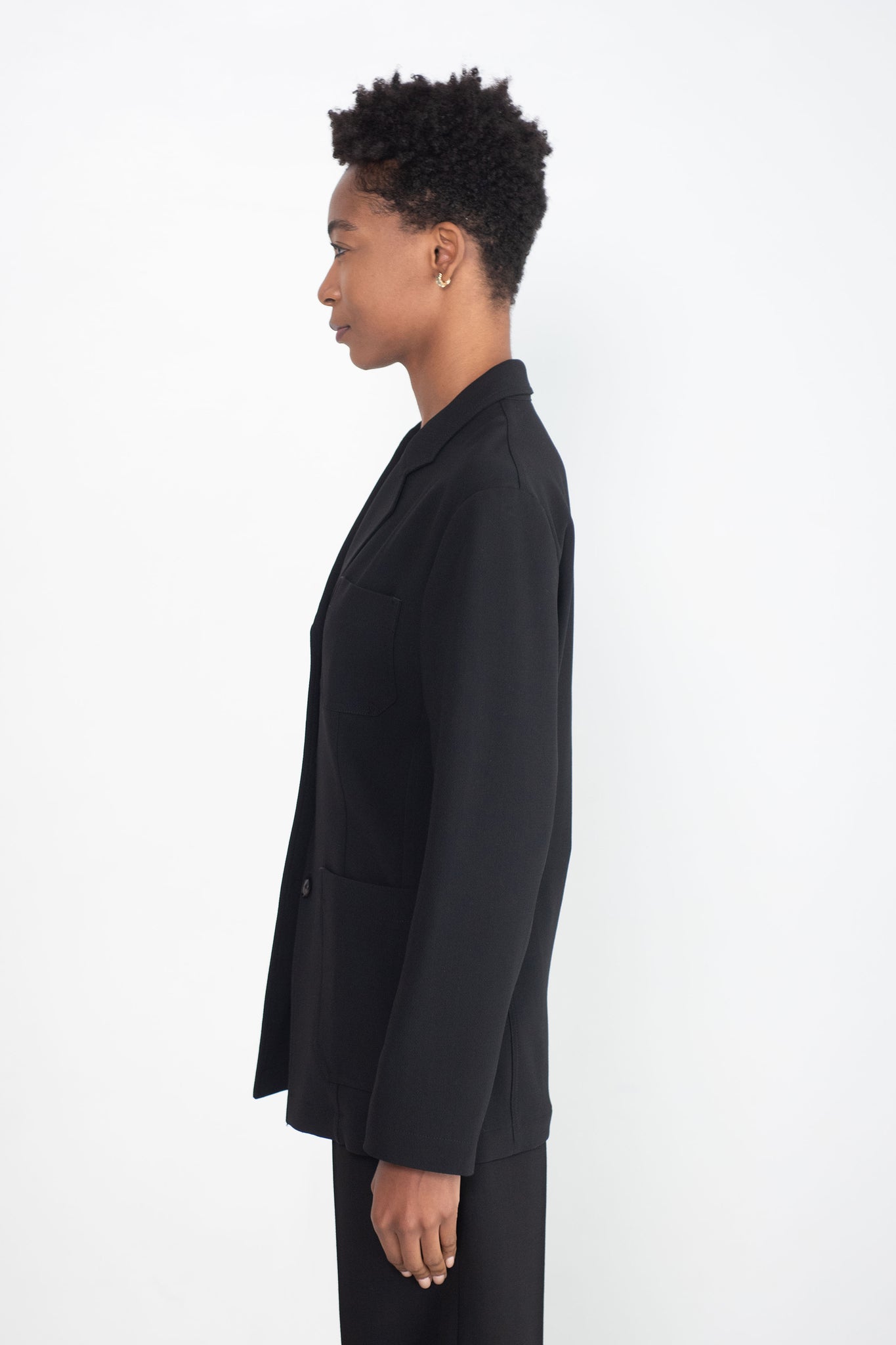 Totême - Slim Viscose-Blend Blazer, Black