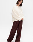 Boxy Bouclé Knit, Milk