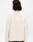 Boxy Bouclé Knit, Milk