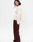 Boxy Bouclé Knit, Milk