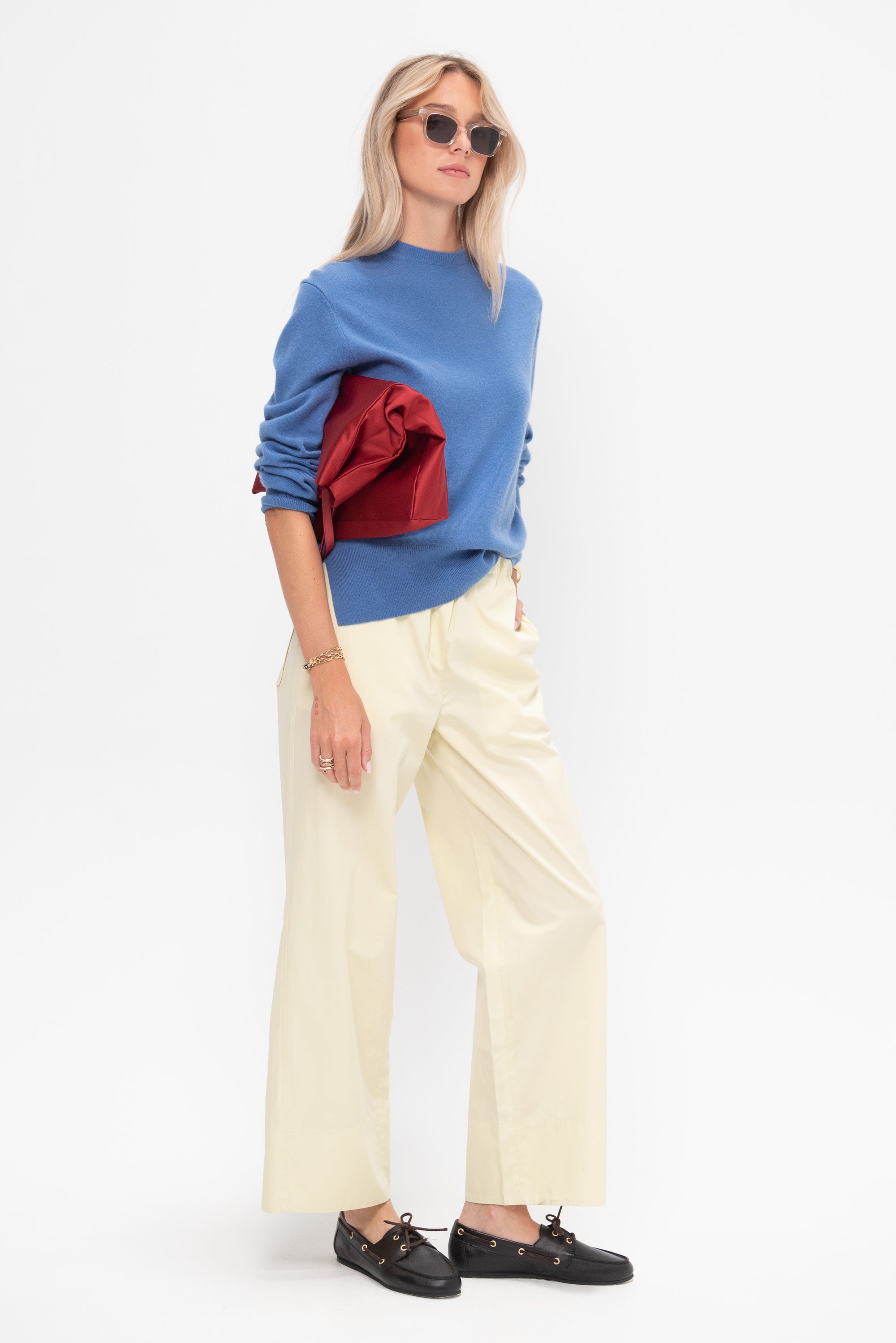 Twisted Seam Boxer Trouser, Straw
