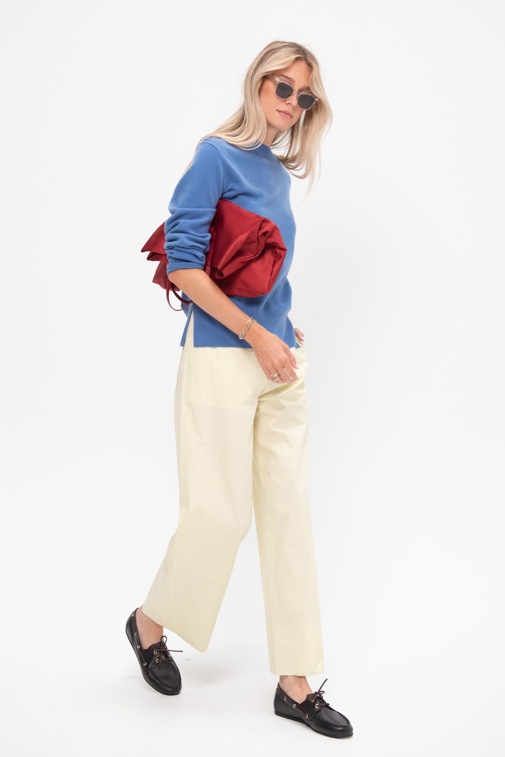 Twisted Seam Boxer Trouser, Straw