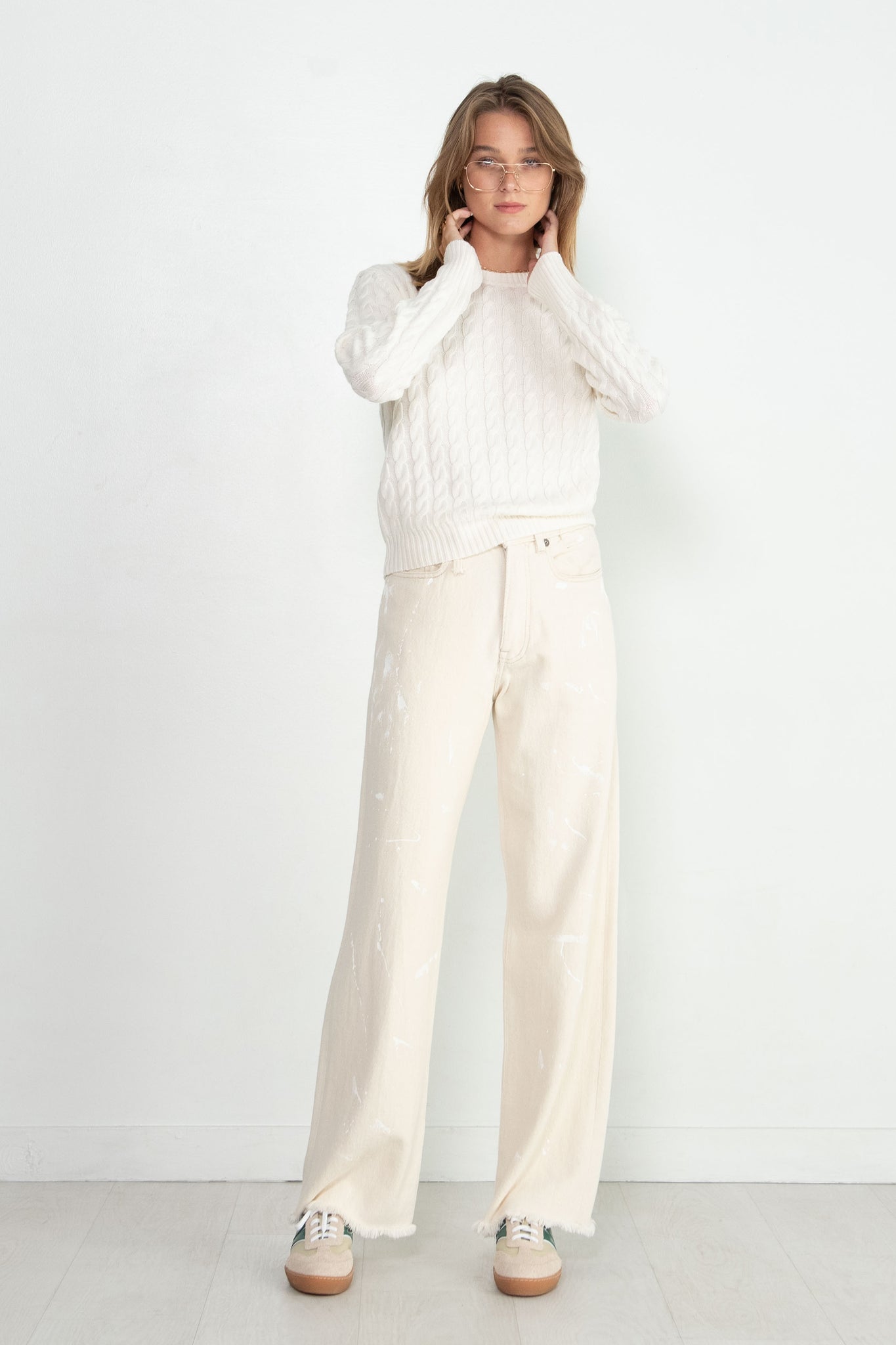 TOTEME - Petite Cable Knit, Cream