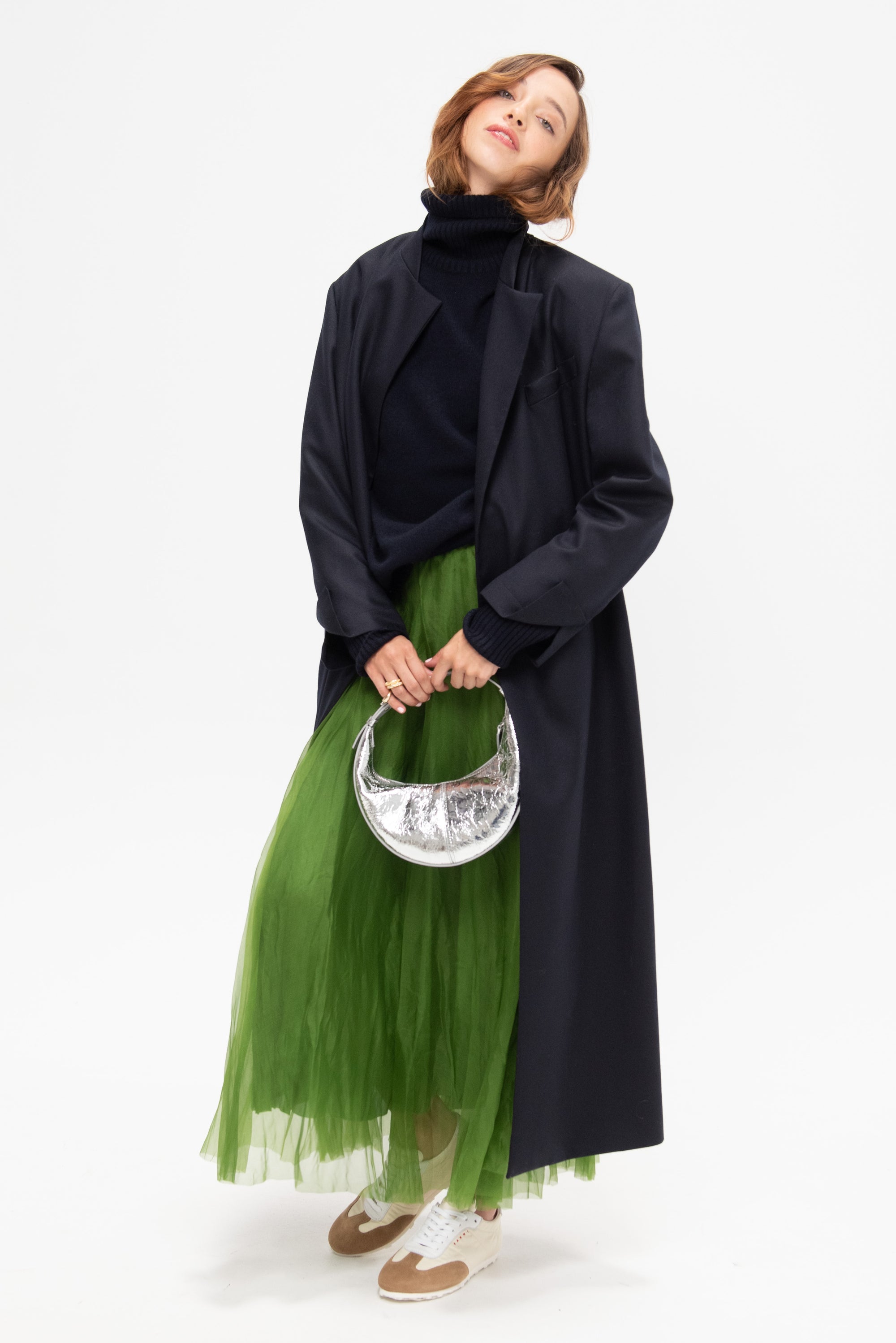 Cashmere Turtleneck, Navy