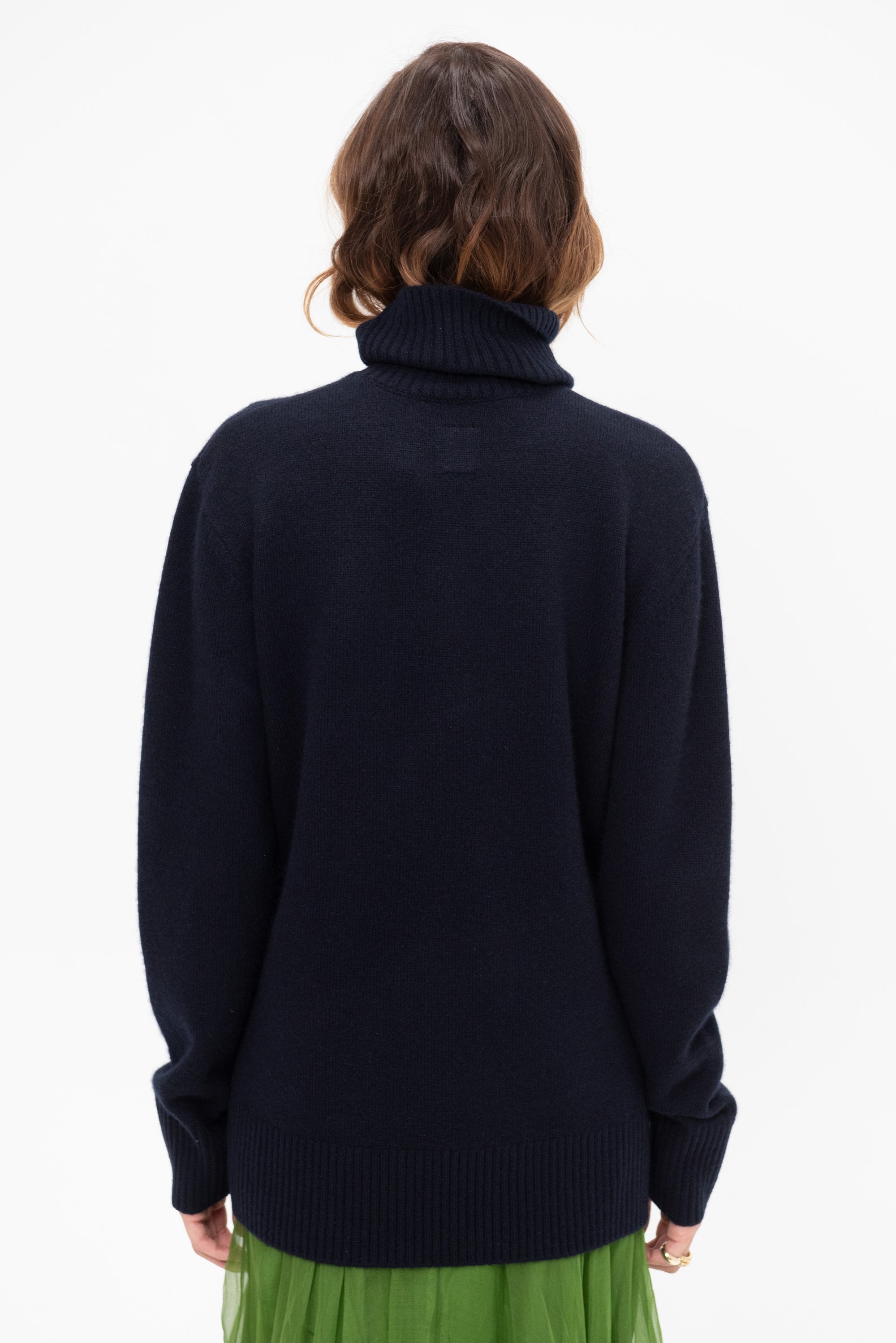 Cashmere Turtleneck, Navy