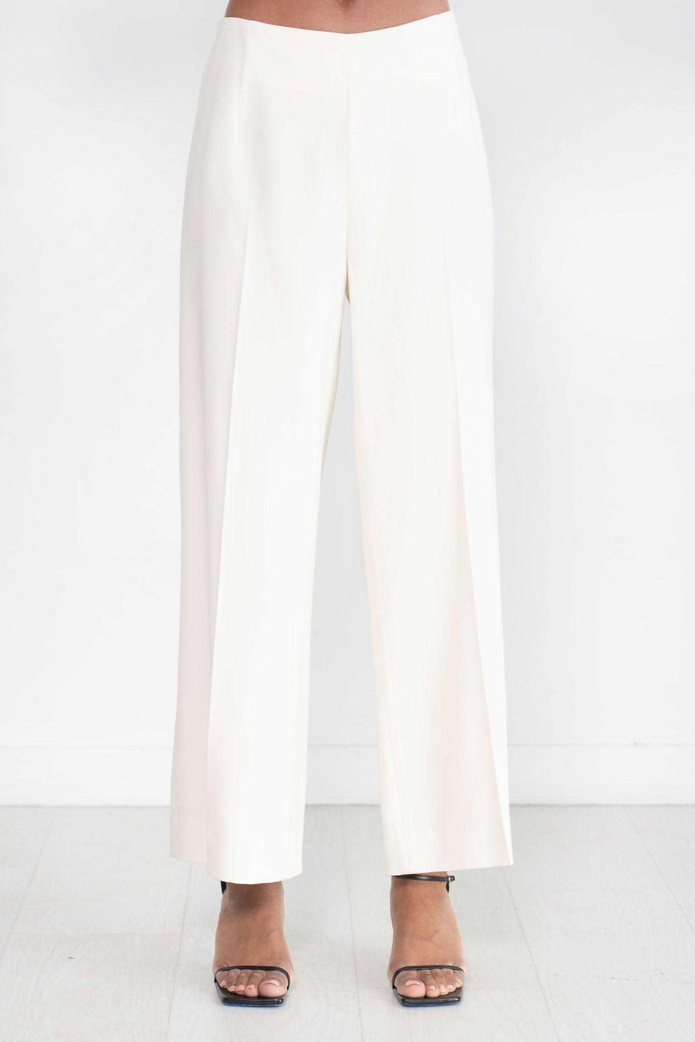 Totême - Clean Wide Trousers, Macadamia