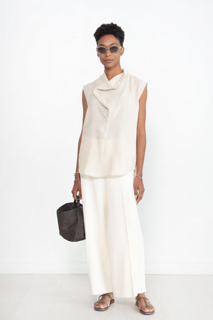 Totême - Clean Wide Trousers, Macadamia