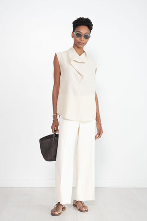 Totême - Clean Wide Trousers, Macadamia